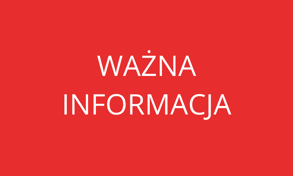 Ważna informacja