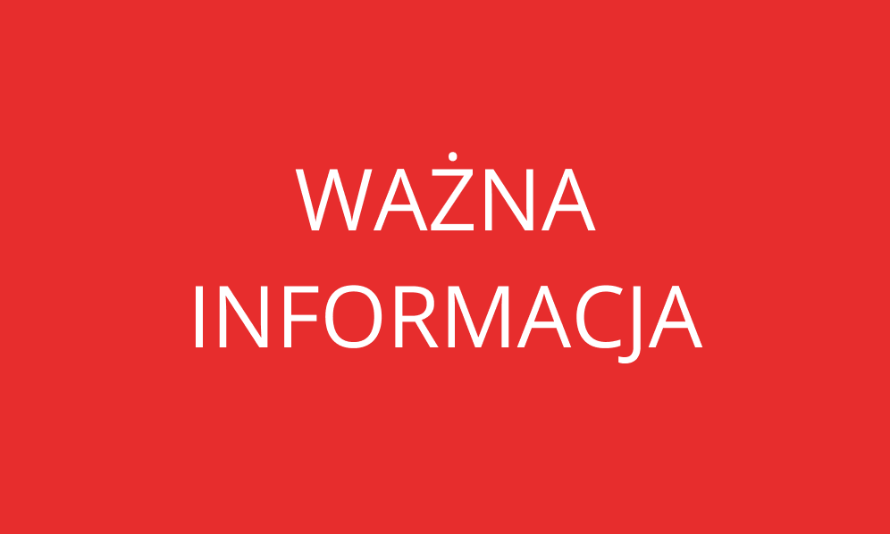 Ważna informacja